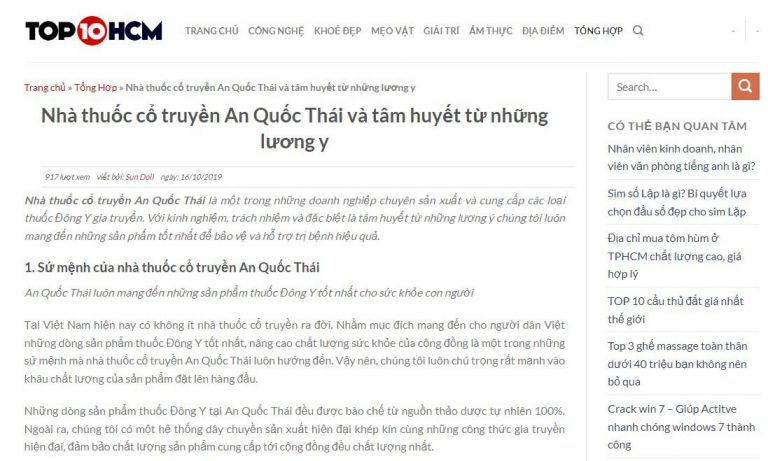 review nha thuoc an quoc thai