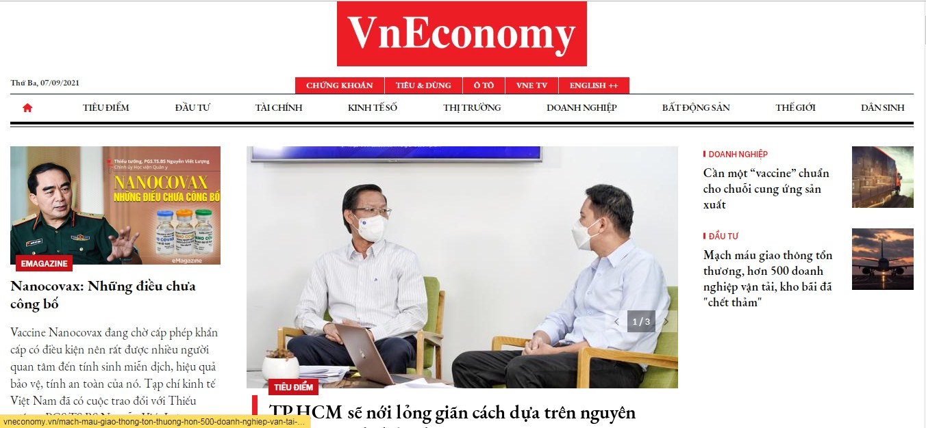 trang thông tin kinh tế